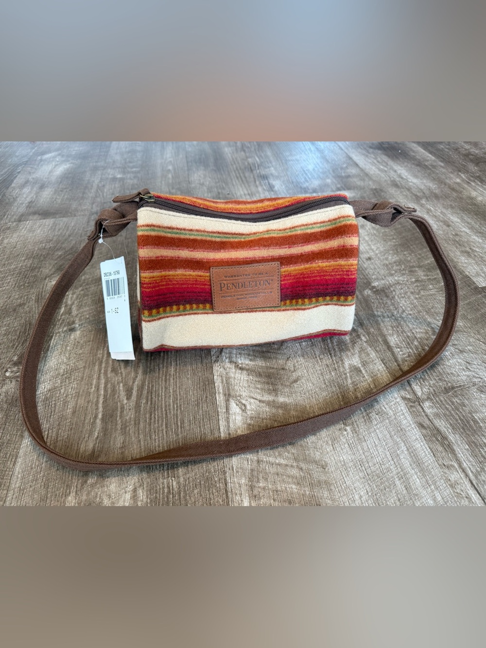 Pendleton Travel Kit Bag, Southwestern Country  Style Wool Purse Crossbody NEW